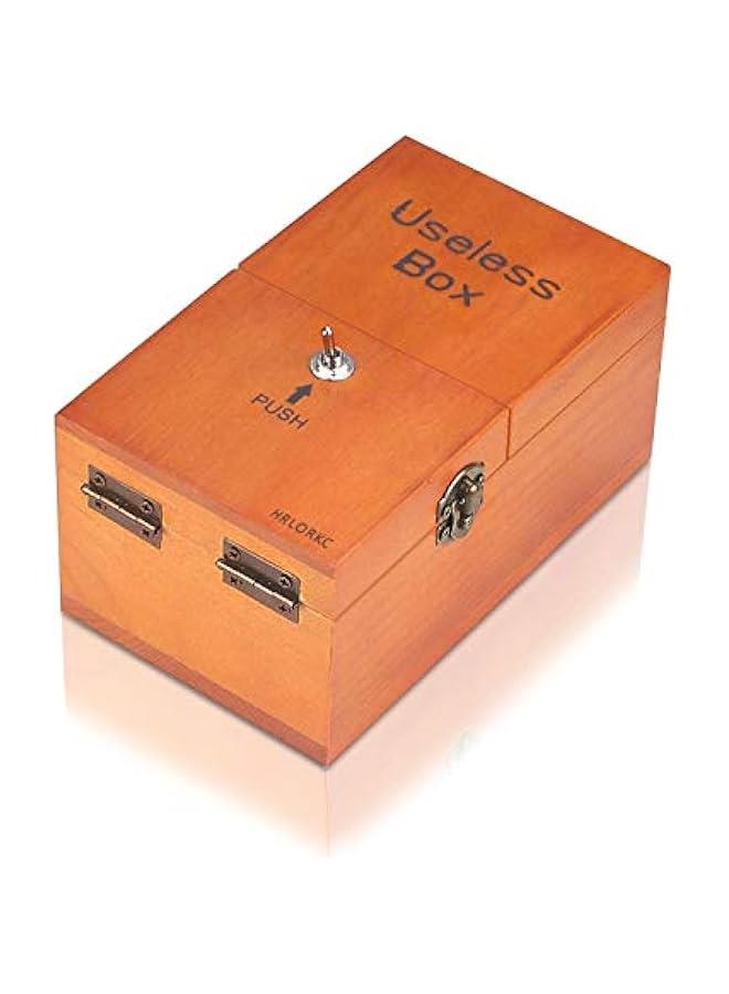 Useless Box with Surprises Wooden Useless Box Fully Assembled Toy for Adults and Children  - Image 1