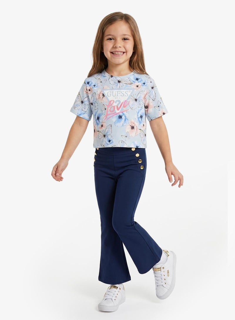 GUESS Youth Stretch Flared Pants - Image 1
