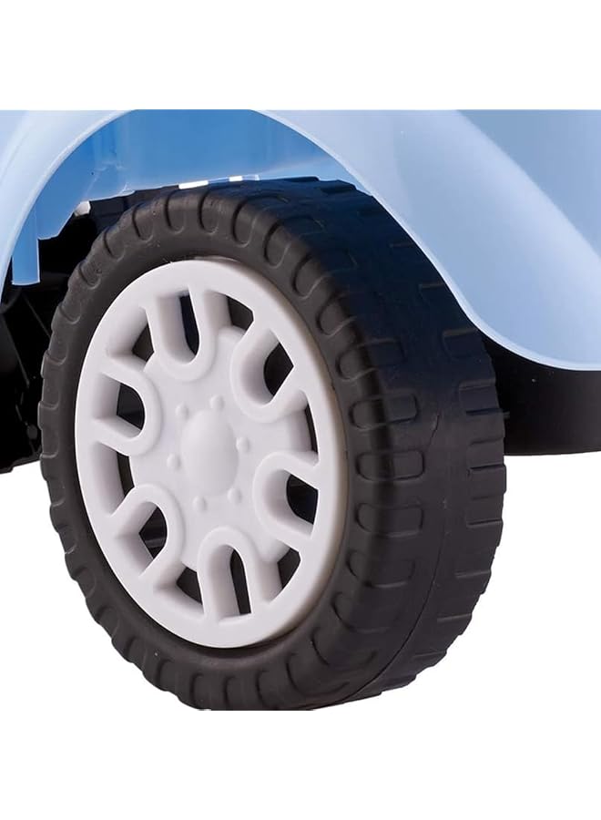 IToys Kids Ride On Car Blue Push Car With Backrest 55 X 25 X 39 Cm Cartoon Design Rid On Car For Boys And Girls - Image 4