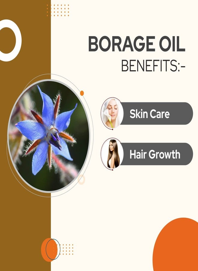 Crysalis Borage (Borago Officinalis) Oil|100% Pure & Natural Undiluted Essential Oil Organic Standard For Skin, Hair Care| Restores Shine In Dull Hair, Fights Dry Skin Conditions 30ml - Image 4