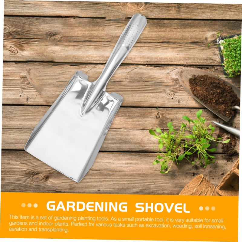 Heavy Duty Stainless Steel Garden Shovel Ergonomic Handle Multi Function Planting Tool - Image 4