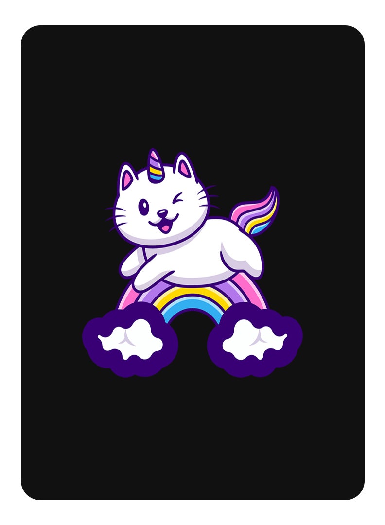 Theodor Protective Flip Case For Apple iPad Mini 6 With Trifold Stand Auto Wake Sleep Shockproof Cover Cute Unicorn - Image 1