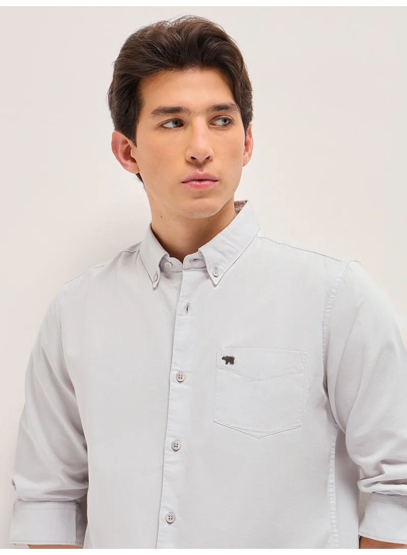 THE BEAR HOUSE  Men’s Long Sleeve Shirt – Classic, Comfortable and Stylish Essential for Work, Travel or Casual Outings for Men | Best Price UAE