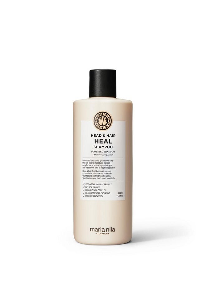 Maria Nila Maria Nila Head & Hair Heal, Shampoo 11.8 Fl Oz, Soothing Aloe Vera for dry & itchy scalps, 100% Vegan & Sulfate/Paraben free  - Image 1