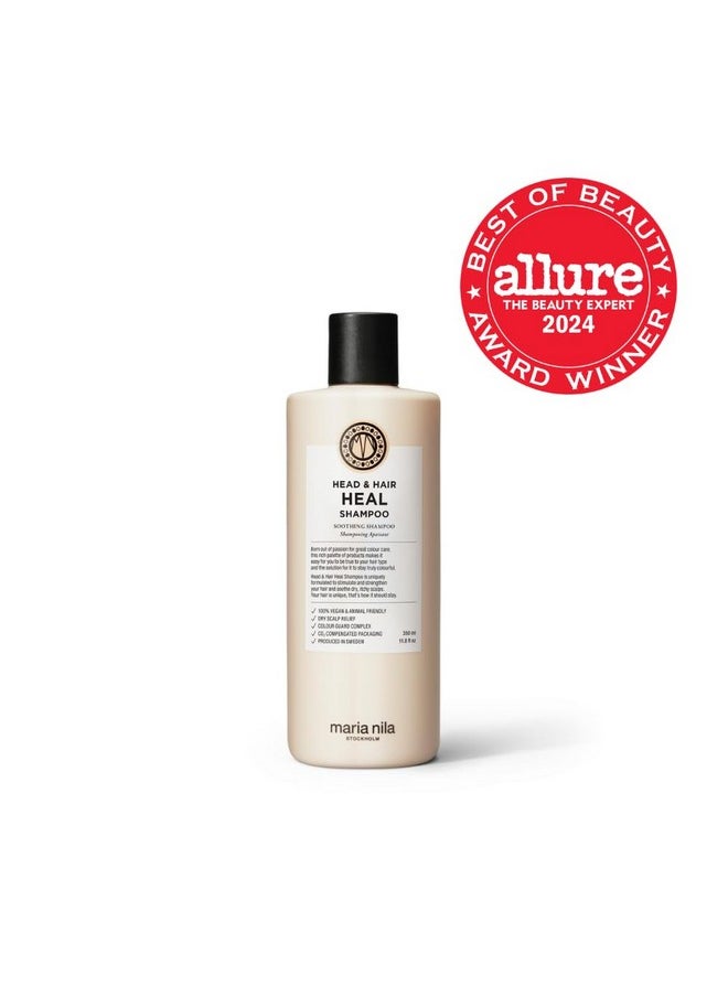 Maria Nila Maria Nila Head & Hair Heal, Shampoo 11.8 Fl Oz, Soothing Aloe Vera for dry & itchy scalps, 100% Vegan & Sulfate/Paraben free  - Image 2