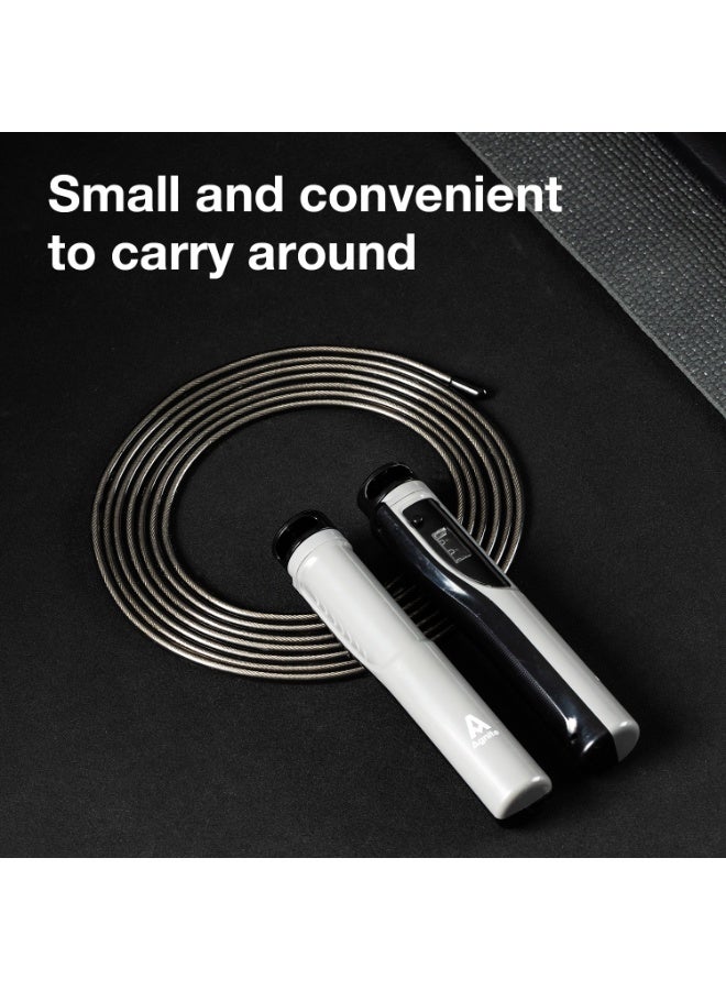 Deli Agnite Smart Jump Rope with Counter - 2.8m Adjustable Length, Calorie Tracker, Anti-Slip Foam Handles & Wear-Resistant Steel Wire (Black) - Image 5