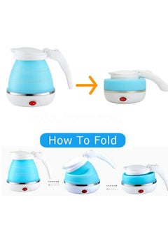 DMAYA Portable Silicone Foldable Electric Kettle Fast Boiling Food Grade Water Milk Tea Coffee Boil Machine Easy to Travel Boil Dry Protection  - Image 3