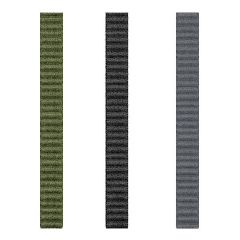 erorex For Garmin Fenix 8 Amoled 47Mm Knitted Nylon Hook And Loop Fastener Watch Band(Black) - Image 3