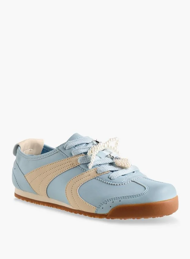 Celeste Women Pearl Embellished Sneakers
