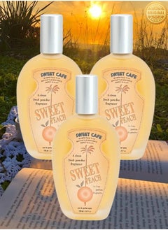 Peach 3 Pieces Sweet Cafe Peach Perfume EDP 100ML  - Image 1