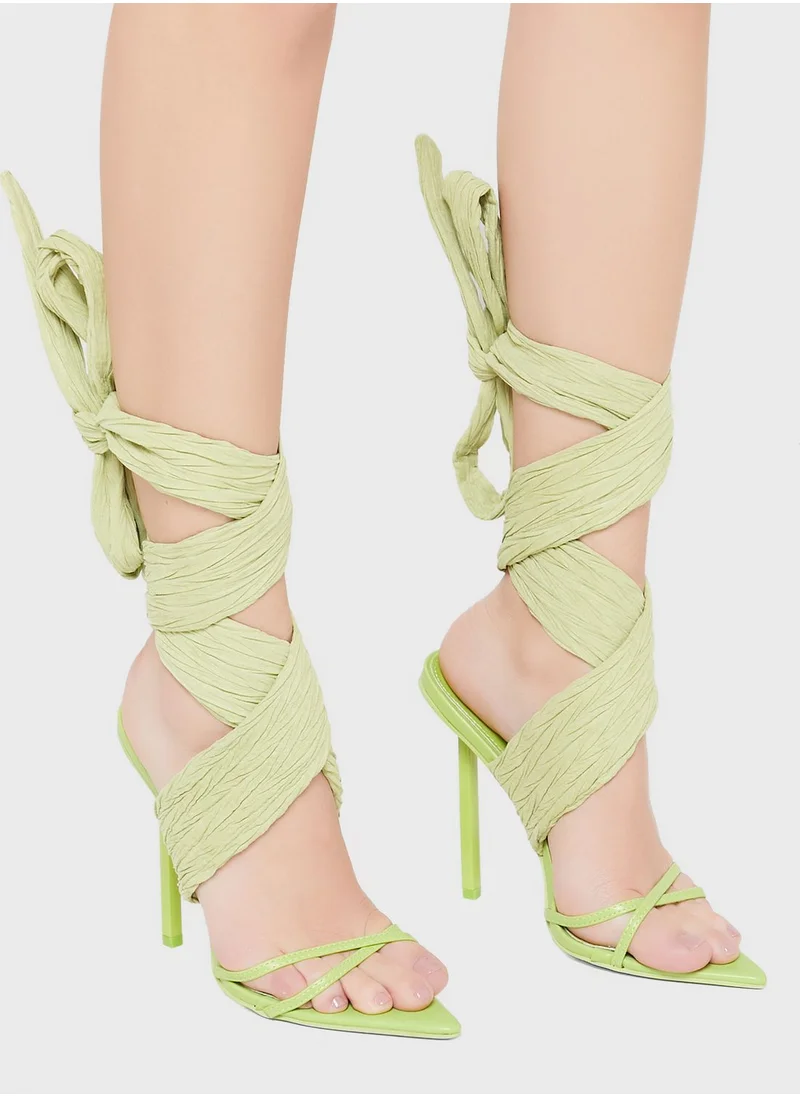 PUBLIC DESIRE Multi Strap High Heel Sandals