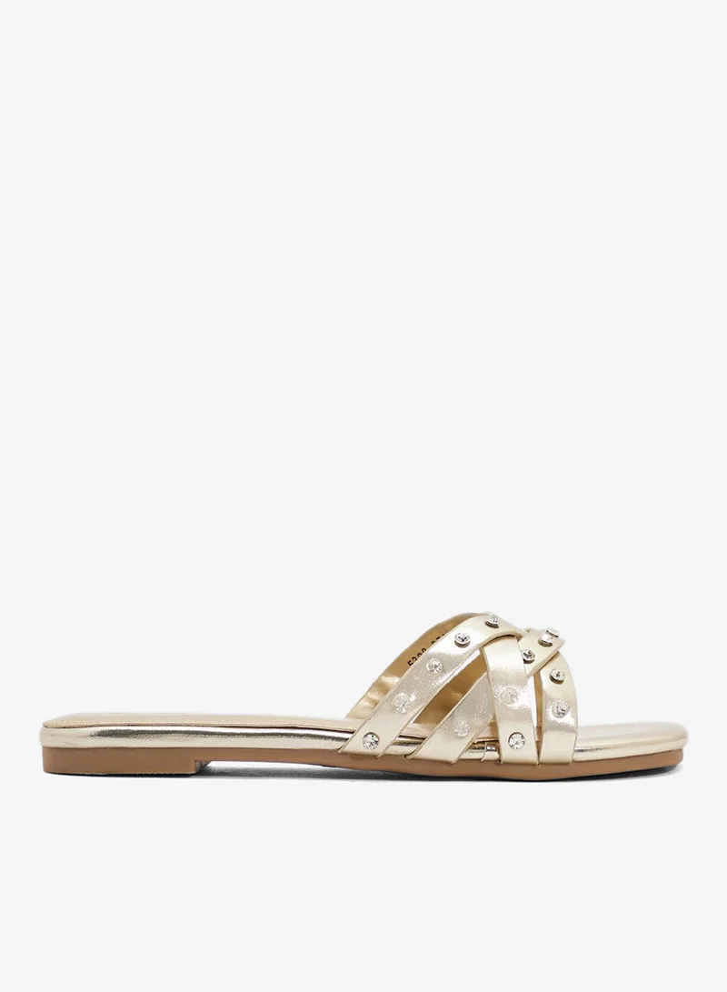 Ginger Studded Flat Sandal