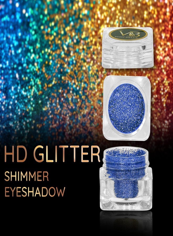 فيوني بيل بودرة ظلال العيون اللامعة المقاومة للماء من فيوني بيل باللون الأزرق، للاستخدام على الوجه والجسم، عبوة 5 غرام - Image 2