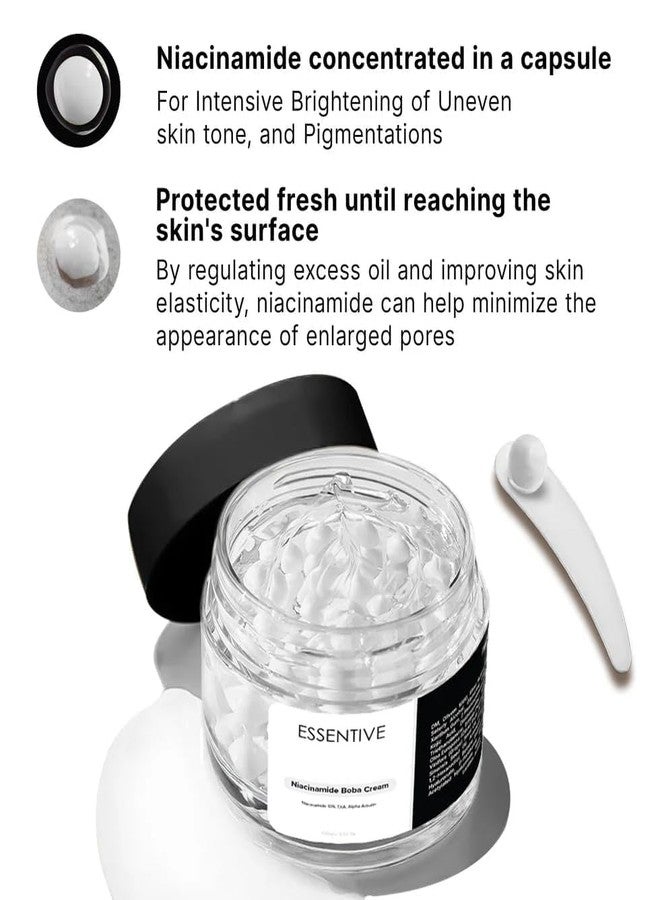 Essentive Niacinamide Capsule Cream | 10% Niacinamide, TXA & Alpha Arbutin | Brightening Cream for Dark Spots, Pigmentation & Uneven Skin Tone | 100g - Image 5