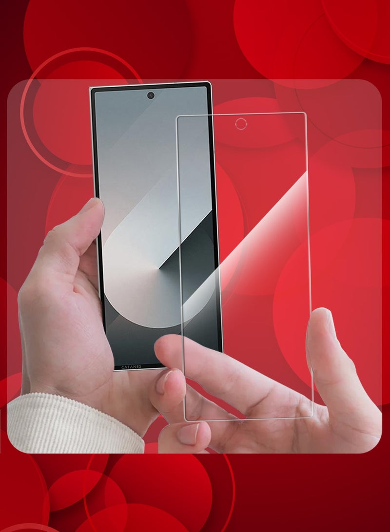 CATANES (for Samsung Galaxy Z Fold 6 ) 2 Pack Screen Protector Transparent PET Soft Protective High Sensitivity Clear HD Screen Protector - Image 5