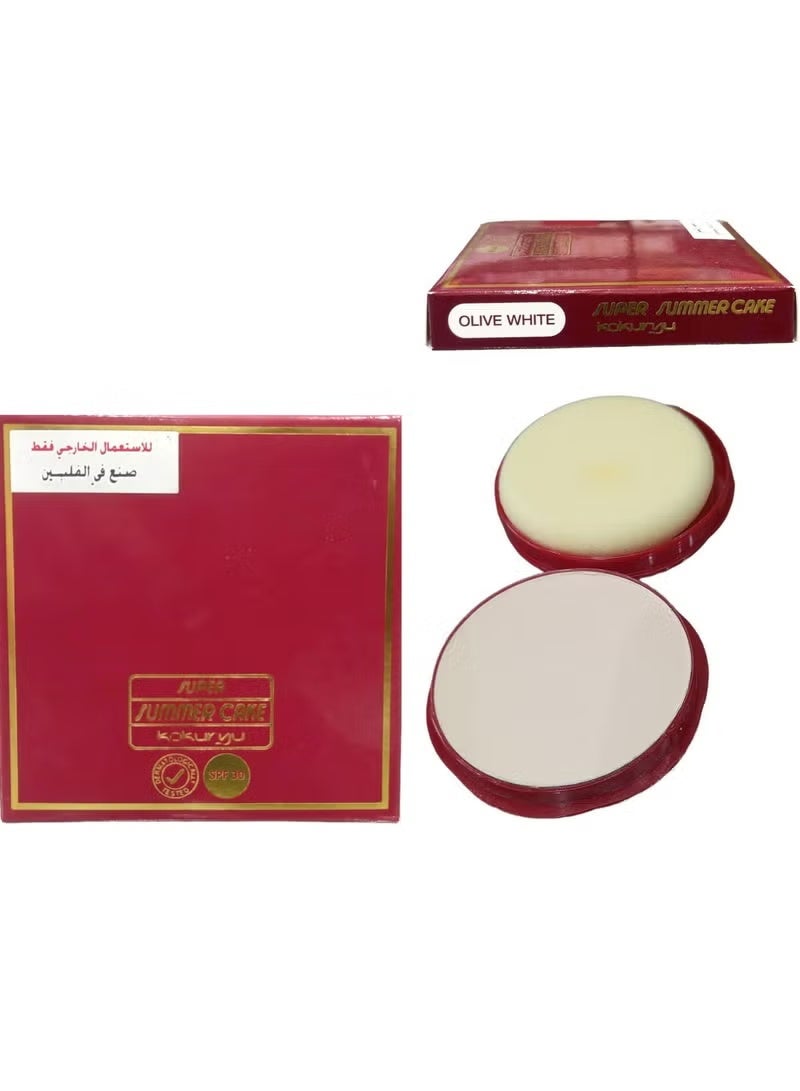 كوكوريو بودرة وجه سمر كيك المائية اولف وايت تعمل علي توحيد لون البشره