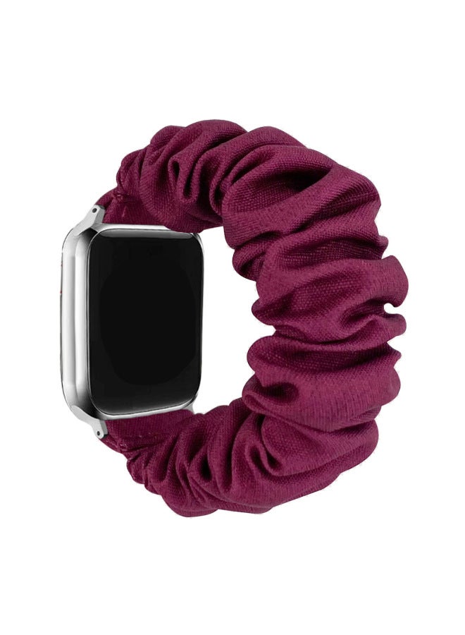 New For Apple Strap Iwatch Wristband Imitation Cotton Watch Strap Large Intestine Hair Band Strap - Image 1