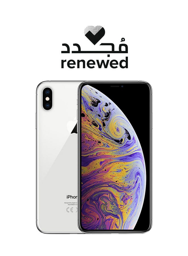 ابل  مُجدد - آيفون XS مع تطبيق فيس تايم مزود بذاكرة داخلية سعة 256 جيجابايت ويدعم تقنية 4G LTE - مواصفات عالمية، لون فضي - Image 1