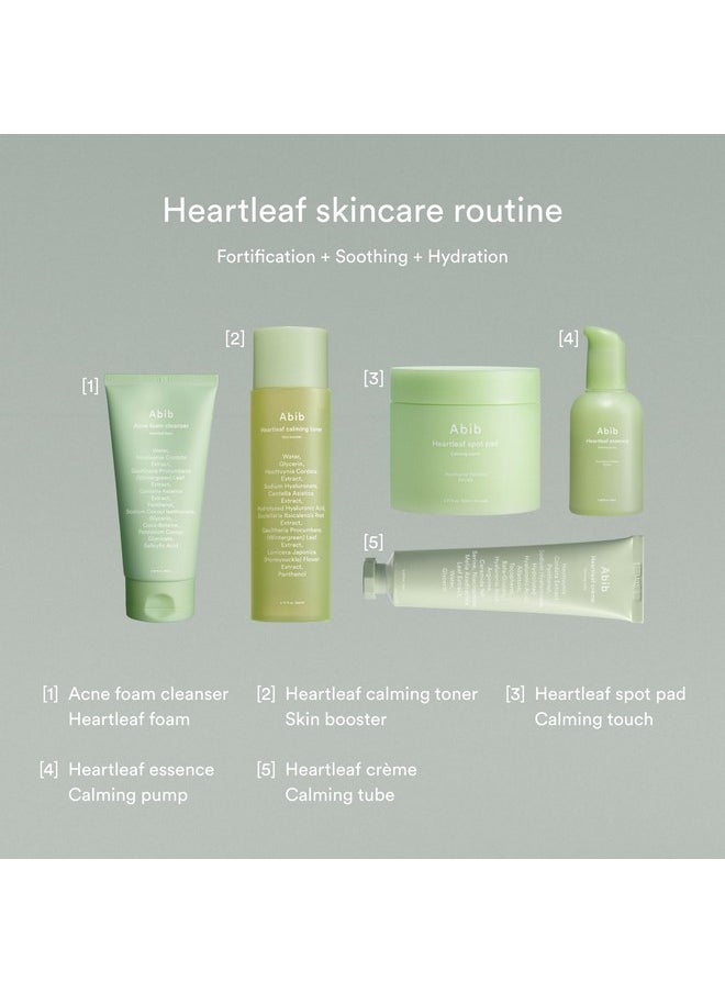 abib - Abib Acne Foam Cleanser Heartleaf Foam 5.07 fl oz / 150 ml | Korean Mild Acidic Daily Face Wash for Acne-Prone Skin, Hydrating & Soothing with Panthenol B5, Deep Cleansing for Sensitive Skin, K-Beauty - Image 1