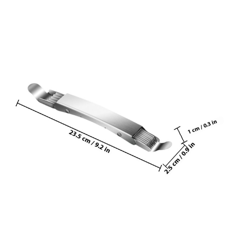 Upgraded Double Head Stainless Steel Scallion Onion Cutter with Ergonomic Handle - Image 3