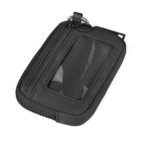 Didida The Iris Wallet Zip Card Case with ID Window Purses for Women Coin Purse with Zipper Mini Portable Keychain Wallet, Black - Image 3