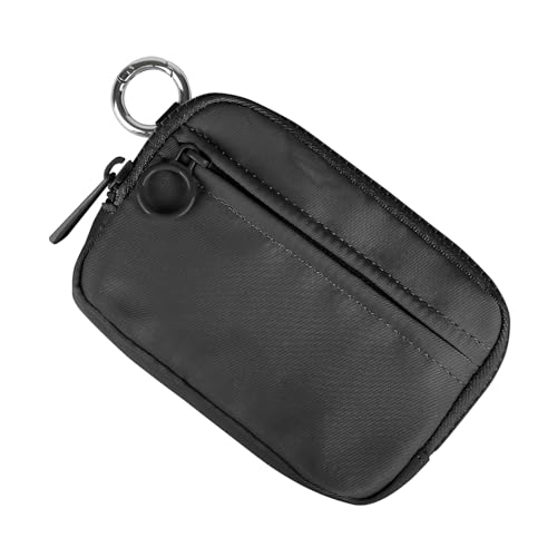 Didida The Iris Wallet Zip Card Case with ID Window Purses for Women Coin Purse with Zipper Mini Portable Keychain Wallet, Black - Image 2
