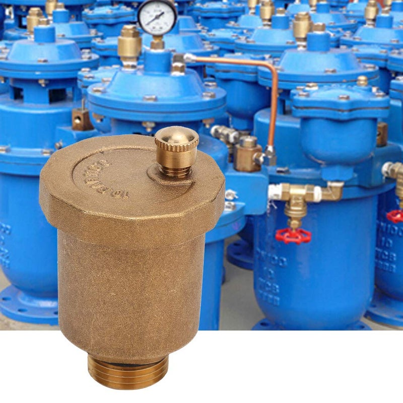 Automatic Brass Air Vent Valve G1 2 Male Thread One Way Exhaust Valve Replacement - Image 3