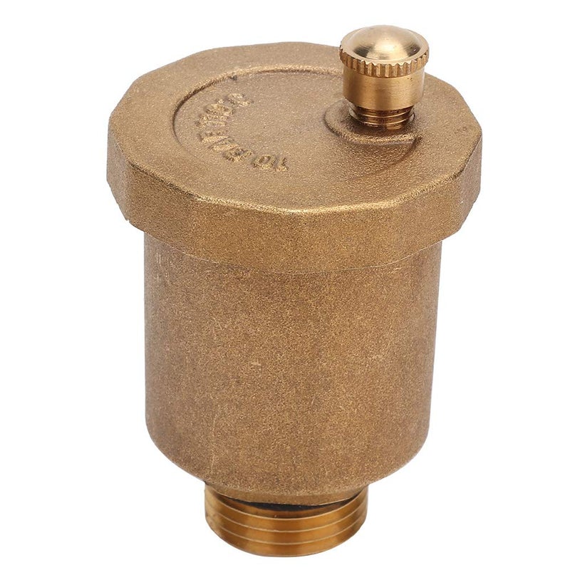 Automatic Brass Air Vent Valve G1 2 Male Thread One Way Exhaust Valve Replacement - Image 2