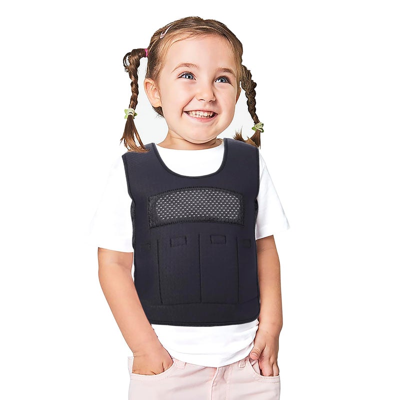 Weighted Vest for KidsAges 24 Small Fully Adjustable Sensory Compression Vest for Children with Autism ADHD SPD Includes 2lb Removable Weights