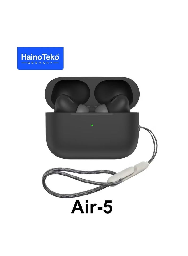 Haino Teko Air-5 Original True Wireless Stereo (TWS) Earbuds – Bluetooth 5.3, Black - Image 1