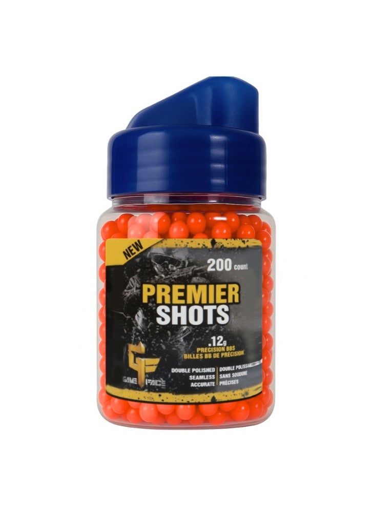 Premier Shots Airsoft BBs Bullets – 200 Count, 0.12g Orange Pellets for Performance Precision & Skill Practice - Image 5