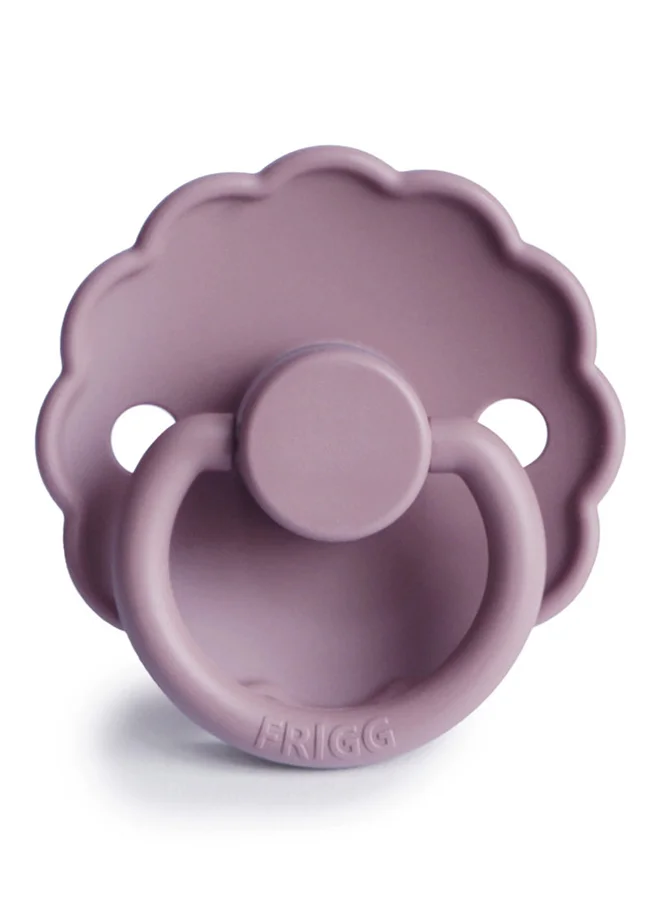 FRIGG Daisy Silicone Baby Pacifier 0 To 6 Months Size 1 Heather