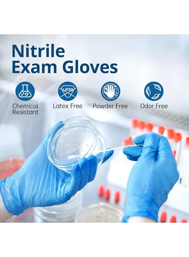 Blue Nitrile Gloves for Medical Examination, Blue, 100 Count, 3 Mil, Latex Free - Image 5