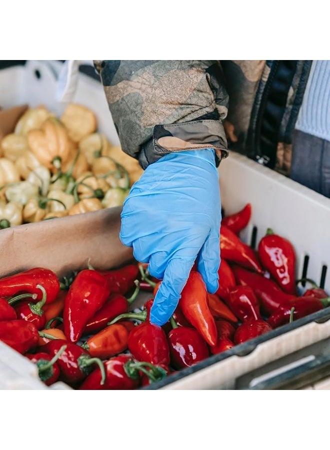 Blue Nitrile Gloves for Medical Examination, Blue, 100 Count, 3 Mil, Latex Free - Image 4