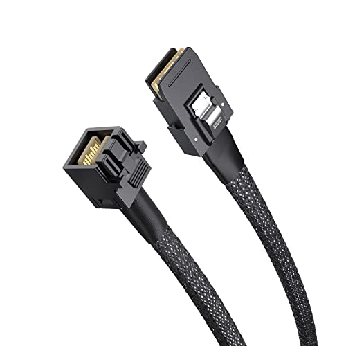 ipolex SFF-8643 to SFF-8087 Mini SAS HD Cable with Sideband, Compatible with 12Gbps SAS Drives and 6Gbps SAS/SATA Drives, 0.8-m(2.62ft), 2 Pack - Image 5