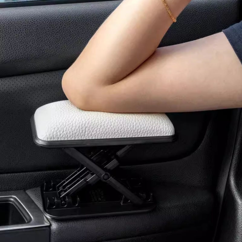 3 Level Adjustable Car Armrest Pad Black Soft Surface Multiple Heights Fit Various Driving Postures Comfortable Support For Long Distance Driving And A Nice Gift - Image 2