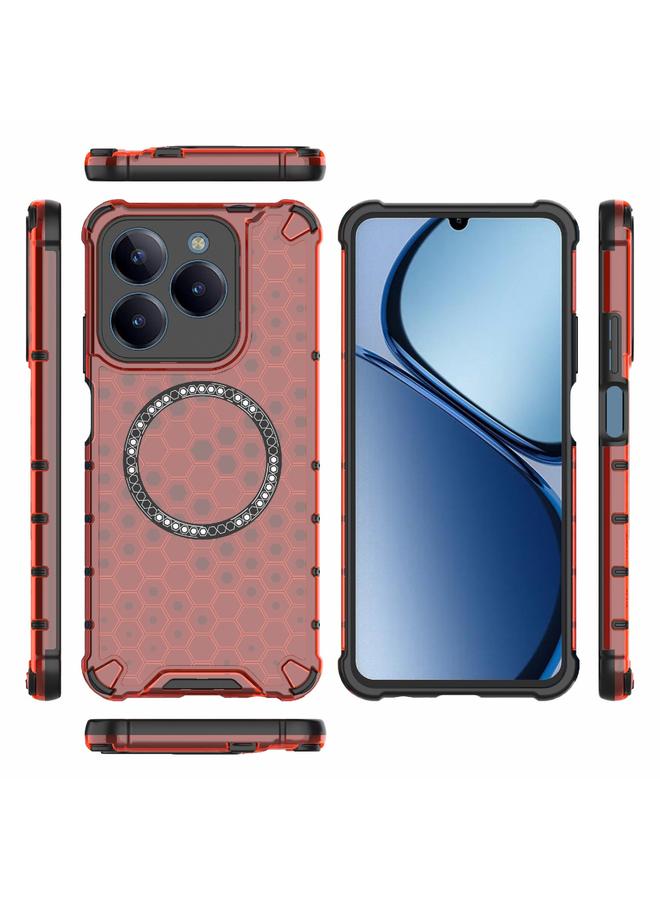 S-TOP Case For Realme C61 Global Honeycomb Magnetic Ring Shockproof Phone Case - Image 3