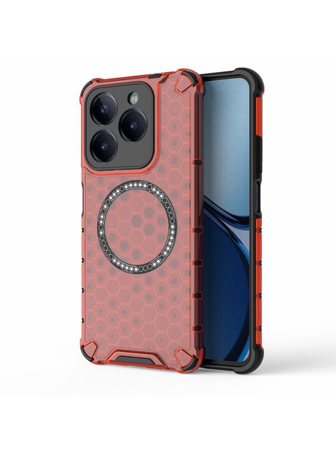 S-TOP Case For Realme C61 Global Honeycomb Magnetic Ring Shockproof Phone Case - Image 1