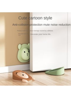 CMGTYYD 2 Pcs Self-Adhesive Bear Rubber Door Stopper, Finger Protector, Wall Stopper Non-Slip Durable Door Wedge for Home Bathroom Bedroom Door  - Image 3