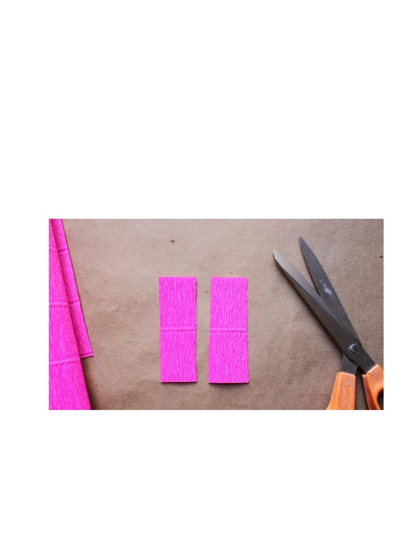 Flamingo Baby Pink/Light Pink Color Crepe Paper Sheets for DIY Flower Making and Wrapping 55 x 160 cm) 1.Baby pink color 2.multipurpose 3.Flower making paper 4.No color shade - Image 3