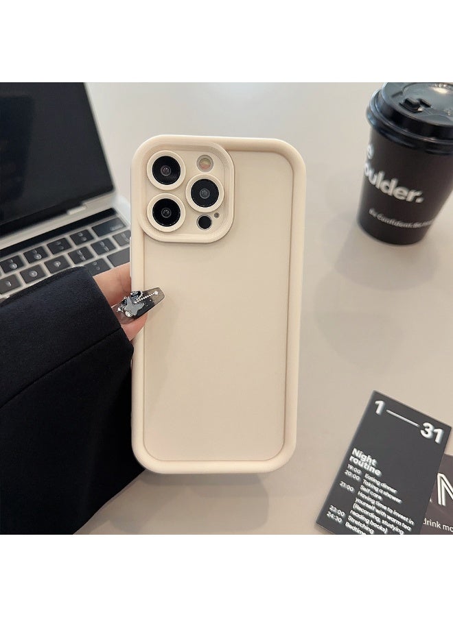 NIBEMINENT Staircase Camera Protective TPU Case Cover For iPhone 16 Pro, Off White