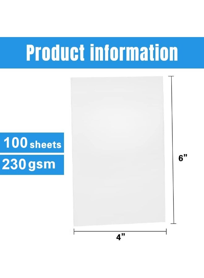 Relex 100 Sheets 4"x 6" 4R High Glossy Photographic Paper Waterproof Professional High Glossy Photo Paper For Printer Works with All Inkjet Printers 230g - Image 2