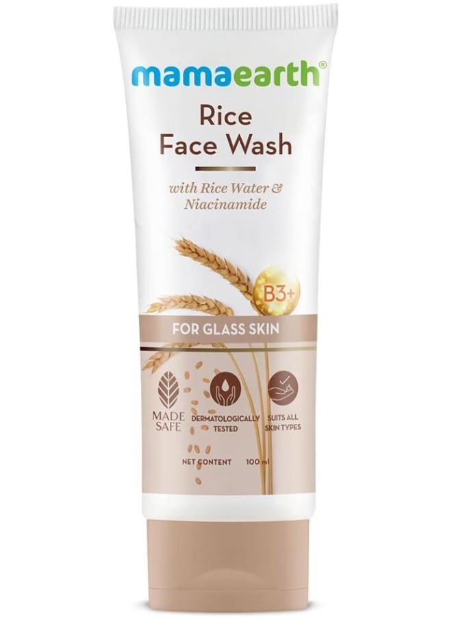 Rice Face Wash With Rice Water And Niacinamide For Glass Skin 100 Ml - pzsku/ZC19F89855CF9795F7ED8Z/45/_/1727685122/f3a221fd-eb3a-49da-bfa4-ae7ea786e49c
