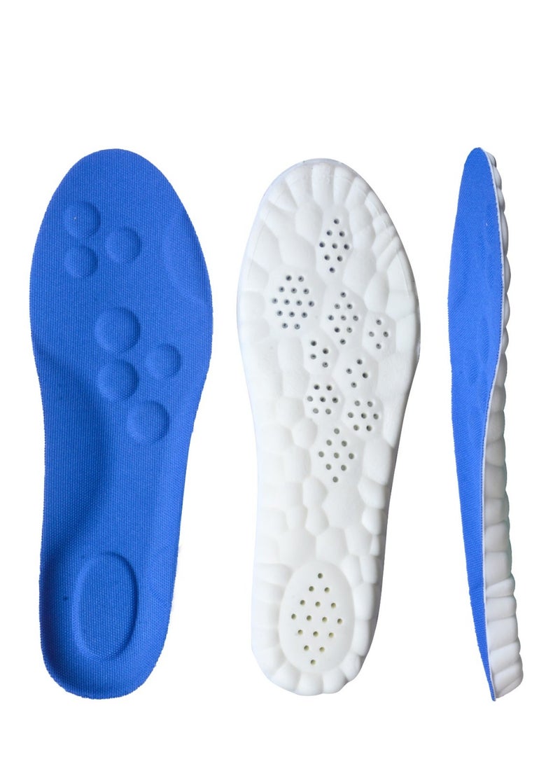 Dr. Joe Medical Brushes Meron Foam Flexible Shock Absorption Arch Support Insole for Running and Sports Shoes, Memory Foam 4D Cloud Technology Foot Insert, Breathable Soft Padded Comfortable Non Slip Shoe Insoles for Men and Women, U Shaped Heel Alignment Orthopedic Support Insert, Sweat Absorbing Honeycomb Design, Lightweight Durable Polyurethane Material, Suitable for Casual Shoes Boots Work Shoes Sneakers Slippers, Pain Relief Foot Cushion Insole for Daily Use, 1 Pack High Resilience Gel Padding Impact Protection, All Day Comfort Support for Plantar Fasciitis Heel Pain Arch Pain Flat Feet, Trim to Fit Universal Size Insert - Image 1