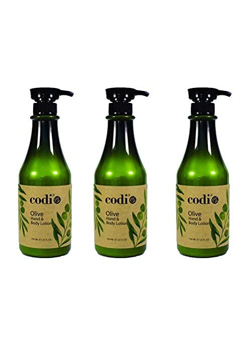 CODi - Codi Olive Hand and Body Lotion  Organic Olive Formula to Keep Skin Soft and Fresh  Antioxidant and Vitamin Enriched Formula with Moisturizing Effect  3 Bottles of 750ml - Image 1