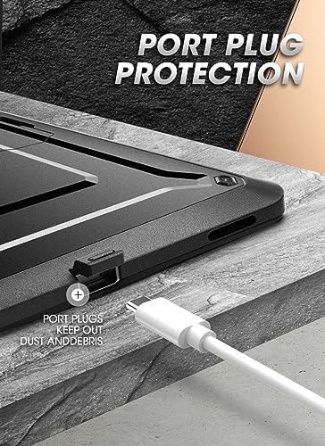 SUPCASE for Samsung Galaxy Tab S10 Ultra Case with Stand (Unicorn Beetle Pro), [Built-in Screen Protector & S Pen Holder] Full-Body Heavy Duty Tablet Cover for Galaxy Tab S9 Ultra/S8 Ultra, Black - Image 4