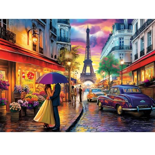WSCXSC Jigsaw Puzzles 300 Pieces for Adults Tower Puzzles 300 Piece Puzzle for Adults Kids Puzzle Letter on Back Birthday Gift Puzzles Educational Toys Family Challenging Games 205x15IN - Image 1