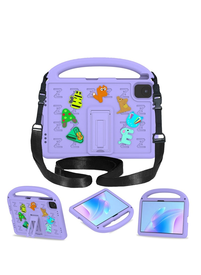 Children's protective case Compatible for Honor Pad X8A/ X9 11 inch , shockproof cover with shoulder strap bracket - Image 1