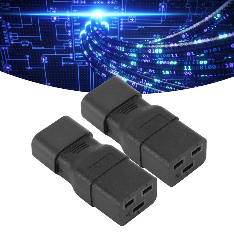 IEC320 C14 to IEC320 C19 Power Adapter Server PDU Conversion Plug UPS Power Adapter - Image 2