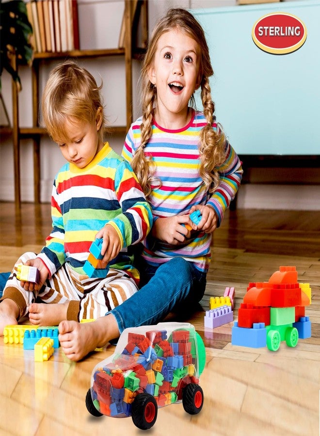 Sterling Train Engine Building Blocks for Kids - Plastic Building Blocks for Kids Puzzle Games for Kids, Toys for Children Educational & Learning Toy for Kids, Girls & Boys (150 Pcs-Multicolor) - Image 2